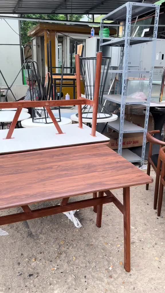 HUHU Bàn Ăn Phòng Khách Hiện Đại Bàn Ăn Gỗ Sang Trọng Cho Gia Đình Tiện Lợi Dễ Dọn Dẹp | BigBuy360 - bigbuy360.vn