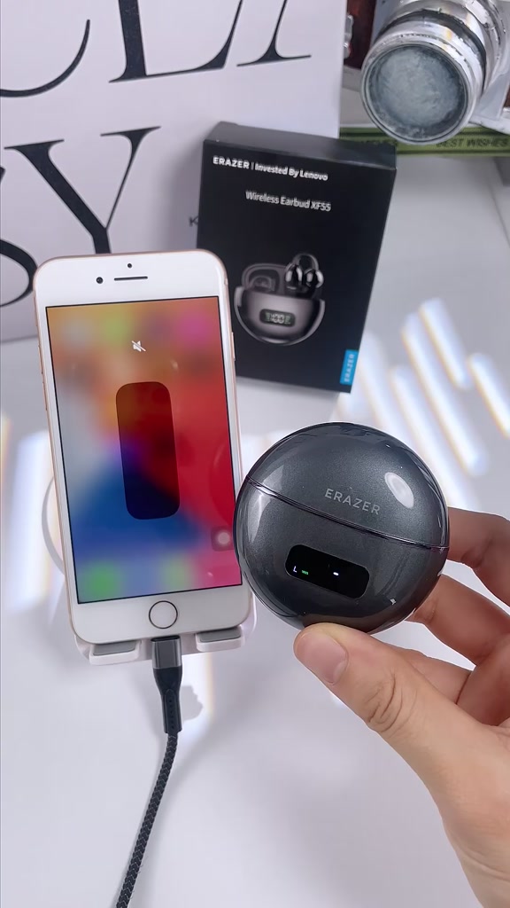 Lenovo ERAZER XF55 AI Dịch thuật thời gian thực Tai nghe Bluetooth Loại kẹp tai Tai nghe Bluetooth 6.0 Chất lượng âm thanh HiFi IPX5 Tai nghe không dây chống nước Bảo hành một năm | BigBuy360 - bigbuy360.vn