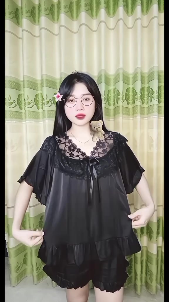 Đồ ngủ Pijama Tiểu Thư Phối Ren Bigsize, Chất Lụa Latin cao cấp thời trang nữ freesize 45-90kg-PJ013 | BigBuy360 - bigbuy360.vn
