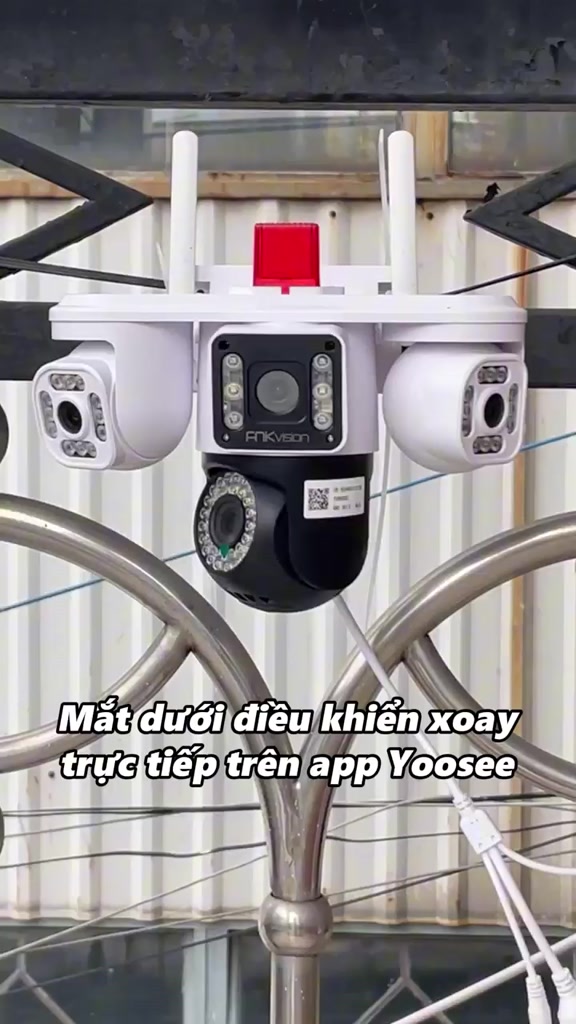 [FNKvision] Camera 4 mắt 3 màn hình Yoosee 18MP xem đêm có màu Camera ngoài trời chống mưa chống nước Bảo hành 12 tháng | BigBuy360 - bigbuy360.vn