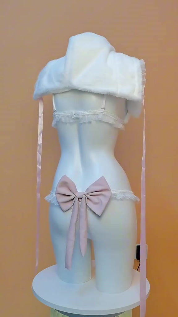 CP168 [Cao Cấp Loại 1] Set Cosplay Thỏ Lông Trắng Kèm Nón Xinh Yêu CICI BONITA | BigBuy360 - bigbuy360.vn