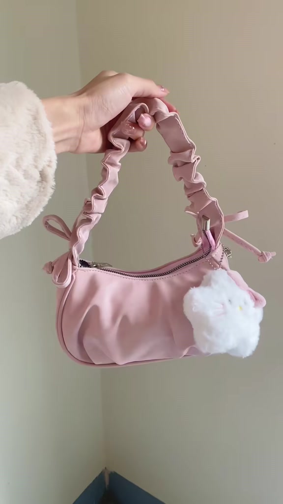 (Tặng Móc Gấu Trúc) Túi Xách Nữ Bèo Quai Rúm Đeo Chéo Đeo Vai Dễ Thương CUN313 | BigBuy360 - bigbuy360.vn