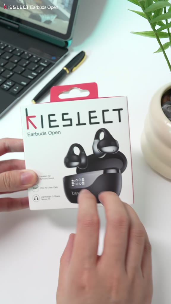 Tai Nghe Kẹp Tai Kieslect Earbuds Open AI| Chống ồn chủ động | Pin 36H | Hiển thị pin | Bluetooth 5.4 độ trễ thấp | BigBuy360 - bigbuy360.vn