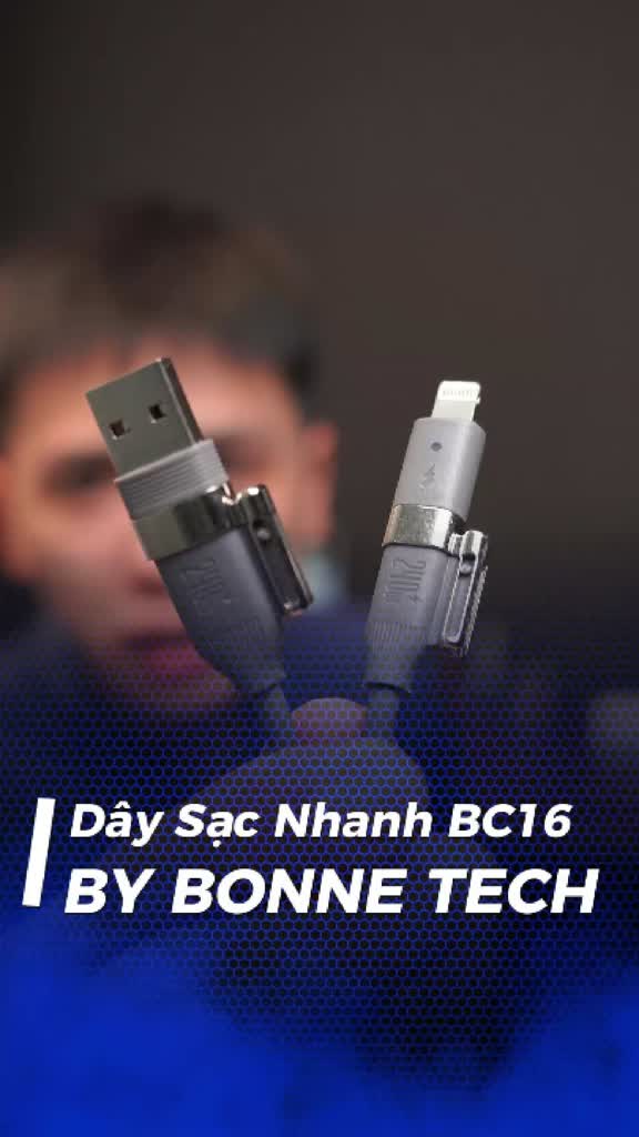 Dây Sạc Nhanh BC16 4in1 Công Suất 240W By Bonne TECHLONOGIQUE Chống Rối Sạc Điện Thoại & Máy Tính Bảo Hành 12 Tháng | BigBuy360 - bigbuy360.vn