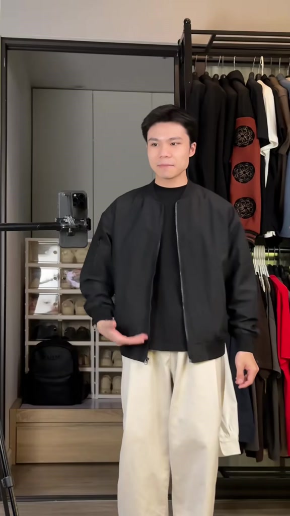 Áo Khoác Gió Bomber  Dù Hai Lớp Chống Nước Cản Gió Có Túi Trong Chống Tia Uv Menwear Jacket PN STORE  BOMBER01 | BigBuy360 - bigbuy360.vn