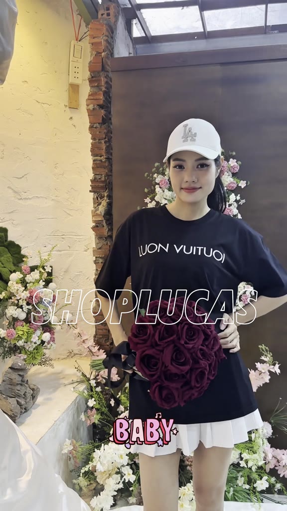 Áo Thun In Chữ LUON VUITUOI Luôn Vui Tươi Nam Nữ Unisex Hài Hước Cổ Tròn Chất Cotton Shoplucas Lagomie | BigBuy360 - bigbuy360.vn