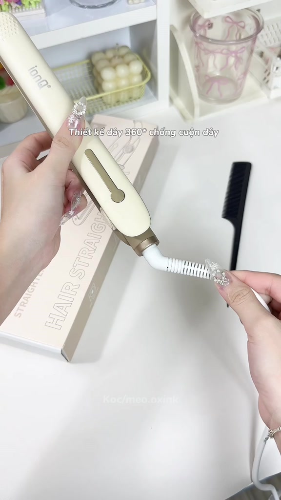 [KOC] Máy duỗi tóc ép thẳng ionQ Glossy 200 triệu ion âm lõi gốm T-Gross chăm sóc tóc suôn mượt | BigBuy360 - bigbuy360.vn