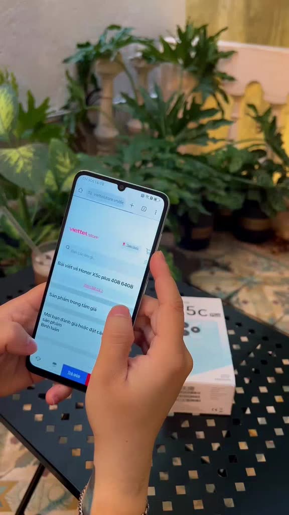 Điện Thoại Di Động Honor X5c Plus Chính hãng | Pin 5260mAh | Media Tek Helio G81 | Màn hình 6.74 inch | NFC | BigBuy360 - bigbuy360.vn