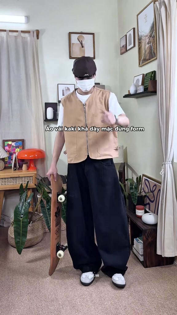 YOBA | Áo Gile - Áo Khoác Gile Kaki 6 Màu Dáng Rộng, Nam Nữ, bigsize tới 130kg | BigBuy360 - bigbuy360.vn