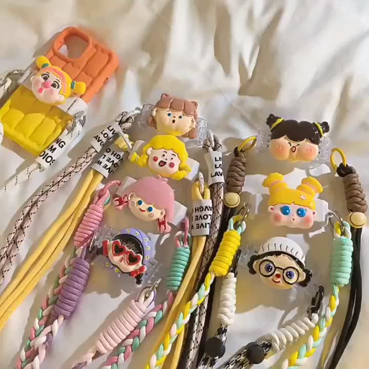 【Elevn】Dây đeo điện thoại hoạt hình thời trang dệt chéo Có thể đeo chéo dây đeo vai | BigBuy360 - bigbuy360.vn