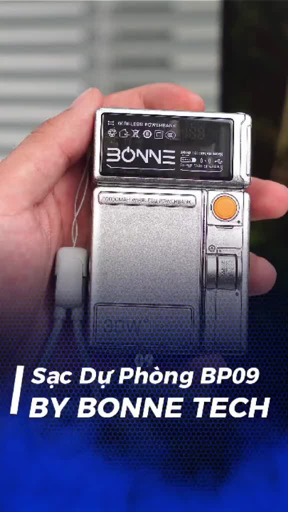 [ Hỏa tốc] Sạc Dự Phòng Kiêm Củ Sạc 30W BP09 Chính Hãng BONNE Dung Lượng 10.000mAh, Hỗ Trợ Sạc Không Dây 15W | BigBuy360 - bigbuy360.vn