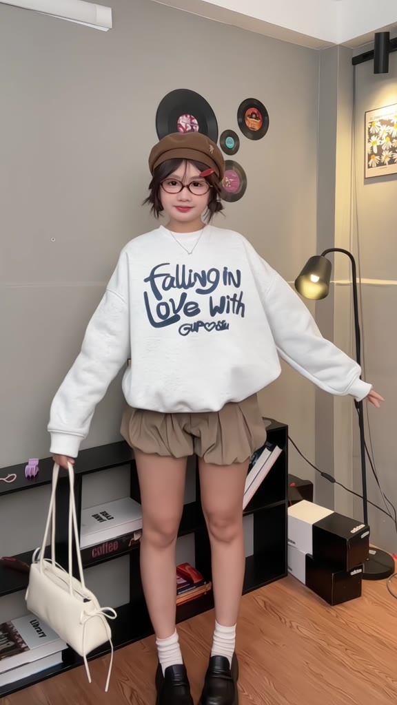 [BST TẾT] Áo Sweater Nỉ Dày Form Boxy Tay Phồng Thêu Xù Unisex Local Brand GUPO - SWT02 | BigBuy360 - bigbuy360.vn