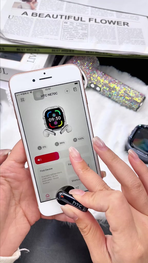 HTC NE70 Tai Nghe Phiên Dịch AI Thời Gian Thực 134 Ngôn Ngữ Với Màn Hình Cảm Ứng LED Hỗ trợ dịch phụ đề video theo thời gian thực  Bluetooth 6.0, Âm Thanh HiFi  Công Nghệ Chống Ồn Chuyên Nghiệp Tương thích với iOS/Android/PC | BigBuy360 - bigbuy360.vn