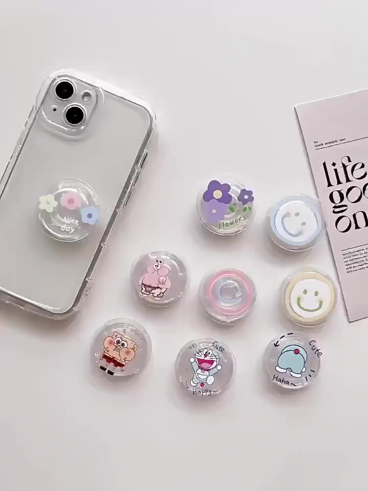 【Elevn】Giá đỡ điện thoại   trong suốt Giá đỡ điện thoại di động dễ thương Giá đỡ điện thoại họa tiết hoạt hình | BigBuy360 - bigbuy360.vn