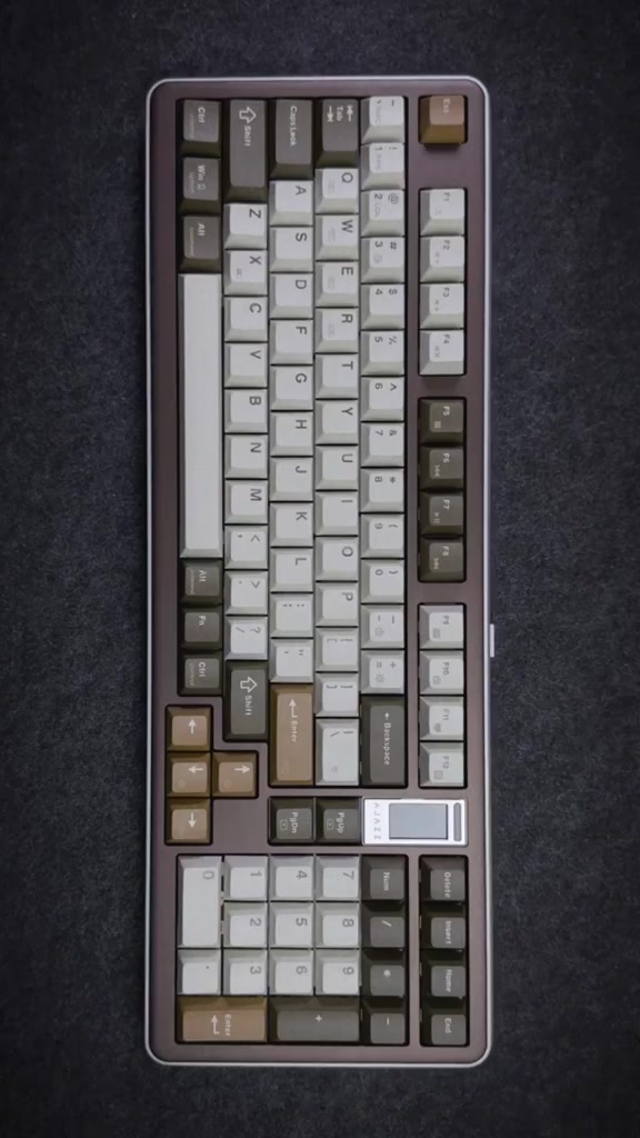 Bàn phím cơ FullSize Ajazz AC100 nhôm CNC 3 mode tích hợp màn hình siêu đỉnh | BigBuy360 - bigbuy360.vn