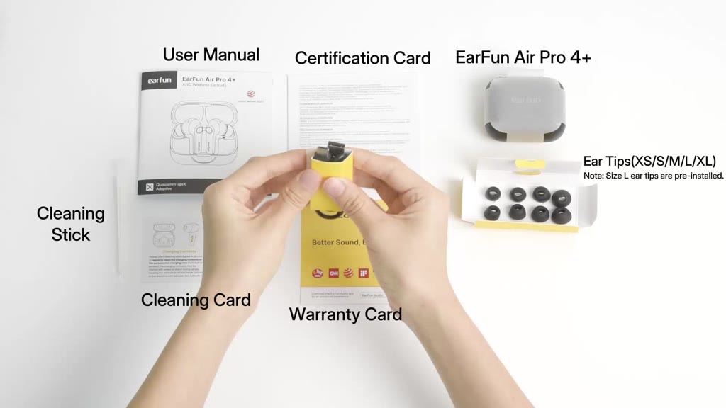 Tai nghe Bluetooth Earfun Air Pro 4+ chống ồn ANC 50dB aptX Lossless LDAC có hỗ trợ dịch thuật AI | BigBuy360 - bigbuy360.vn