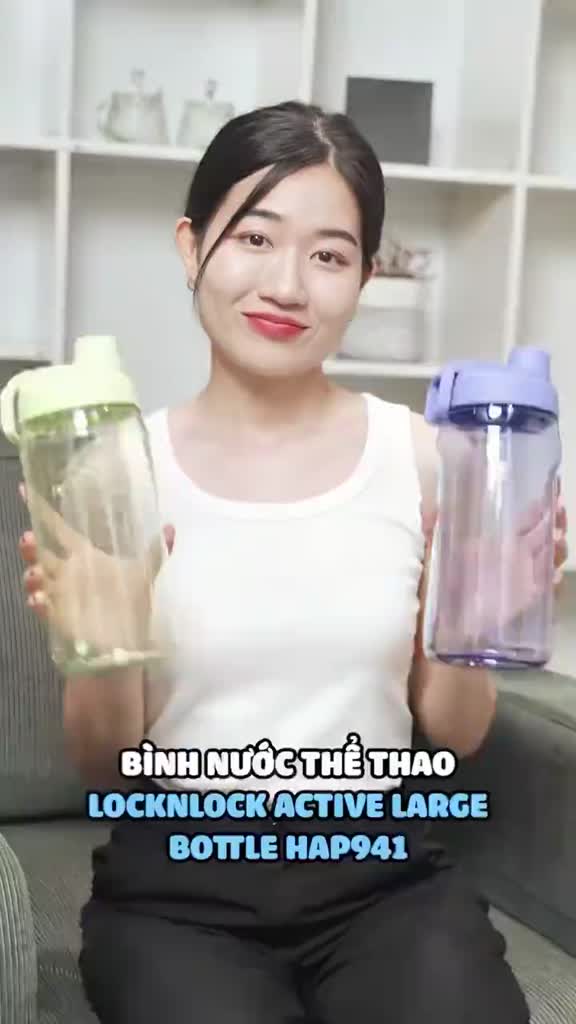 Bình nước LocknLock 1.5L Vạch Chia Thời Gian Tiện Lợi Màu Xanh, Tím Hãng Chính HAP941 - T2C | BigBuy360 - bigbuy360.vn