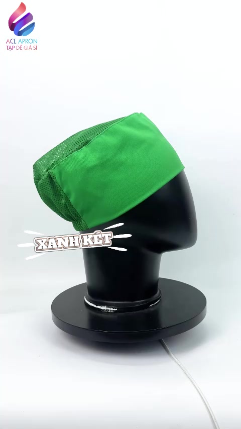 Nón Đồng Phục Phụ Bếp Cao Cấp Kaki Cotton Lưới Trùm Tóc Thoáng Mát Form Đẹp Dễ Giặt Sạch Freesize | BigBuy360 - bigbuy360.vn