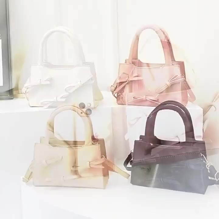 Túi xách nữ đeo chéo đeo vai da nhug phối nơ thời trang - HT102 | BigBuy360 - bigbuy360.vn