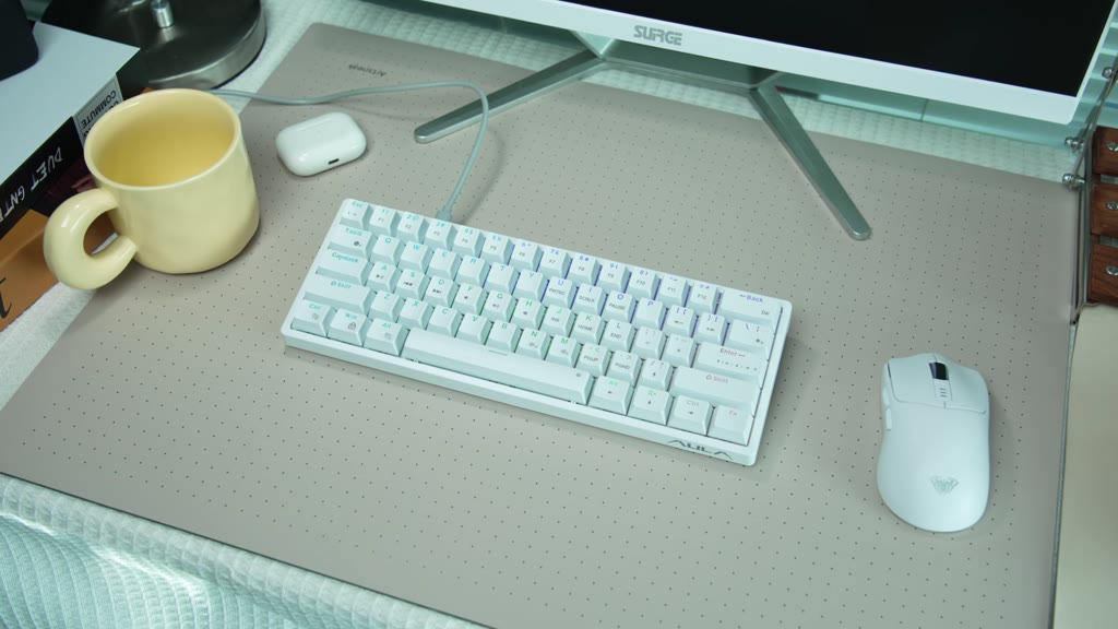 AULA F3261 61 phím Bàn phím cơ khí có dây RGB Bàn phím chơi game nhỏ gọn có thể trao đổi nóng Bàn phím đèn LED | BigBuy360 - bigbuy360.vn