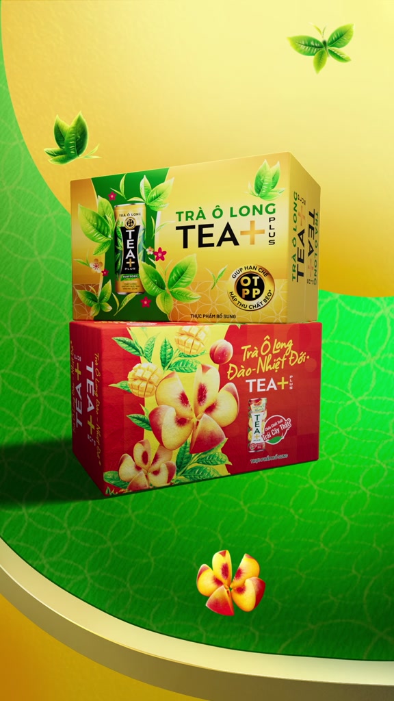 [Hỏa Tốc] Thùng 24 Lon Trà Ô Long Tea+ Đào Trái Cây Nhiệt Đới (320ml/lon) | BigBuy360 - bigbuy360.vn