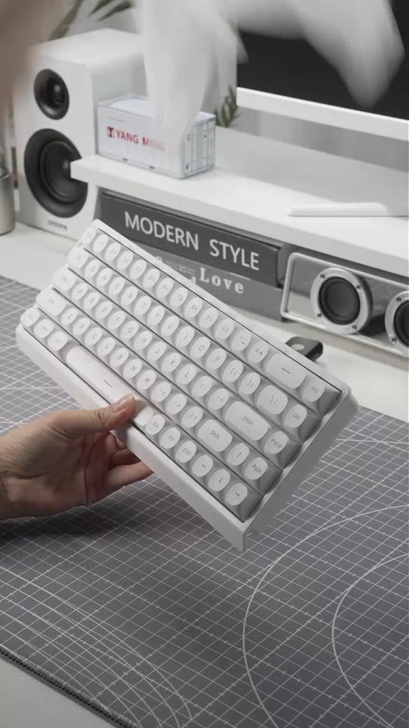 Bàn Phím Màng FURYCUBE IP68S, RGB Membrane, Layout 65% 68 Phím, Keycap PBT, Gõ êm, Cho Văn Phòng | BigBuy360 - bigbuy360.vn