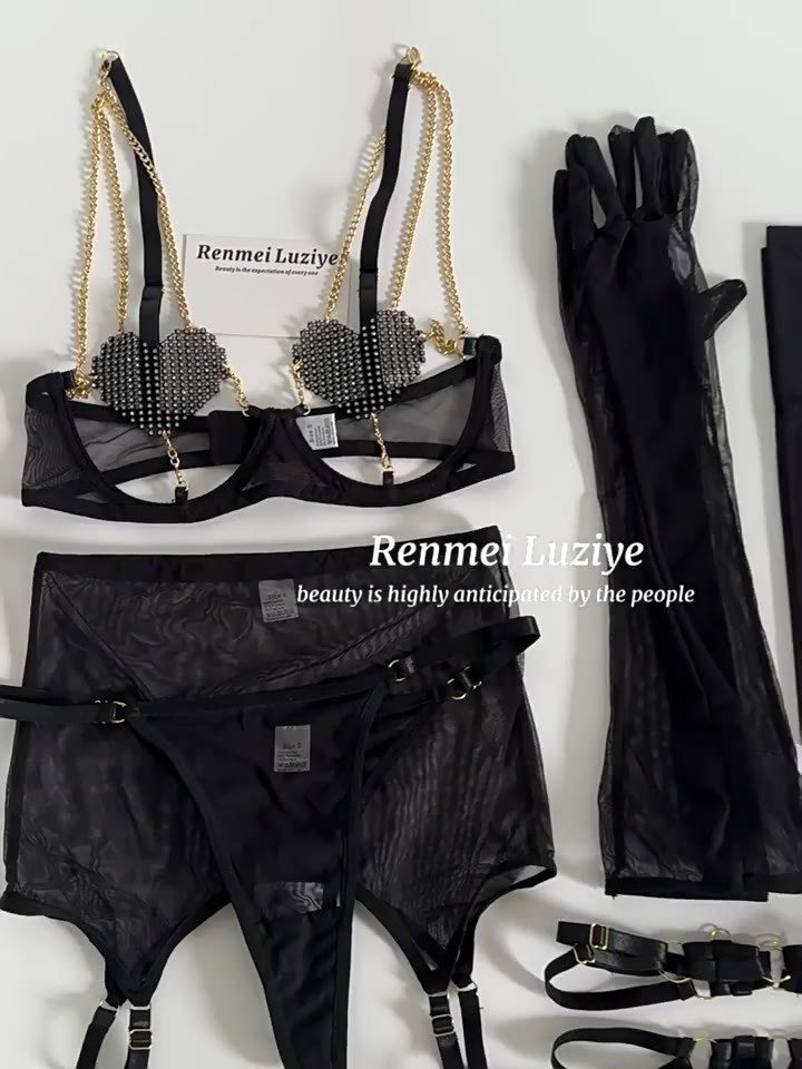 Bộ đồ lót ren lọt khe sexy 'Clea' có gọng, không mút phong cách gợi cảm, quyến rũ | BigBuy360 - bigbuy360.vn