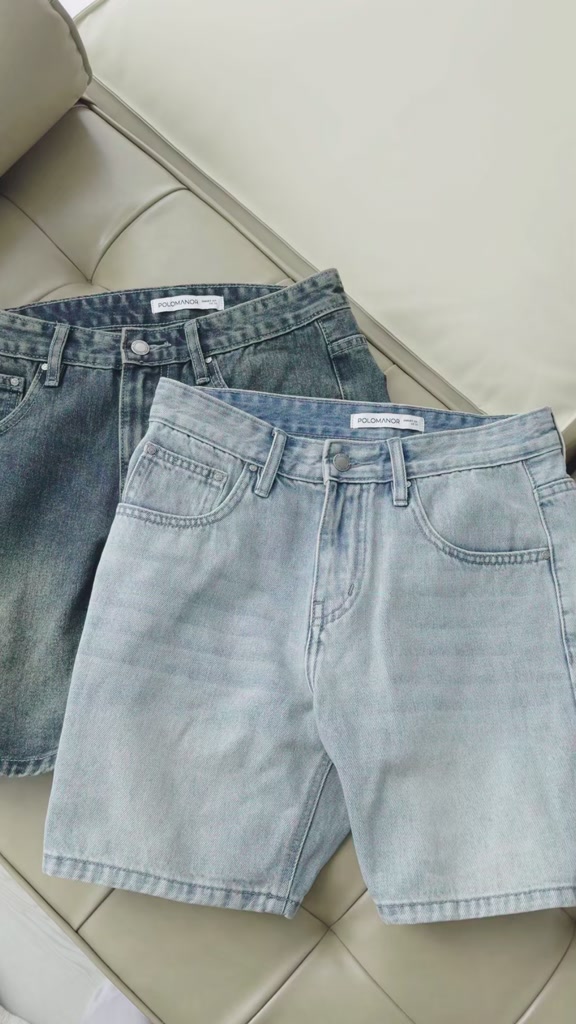 Quần short nam, Chất liệu Jean Cao Cấp, Form Regular thoải mái, linh hoạt - POLOMANOR | BigBuy360 - bigbuy360.vn