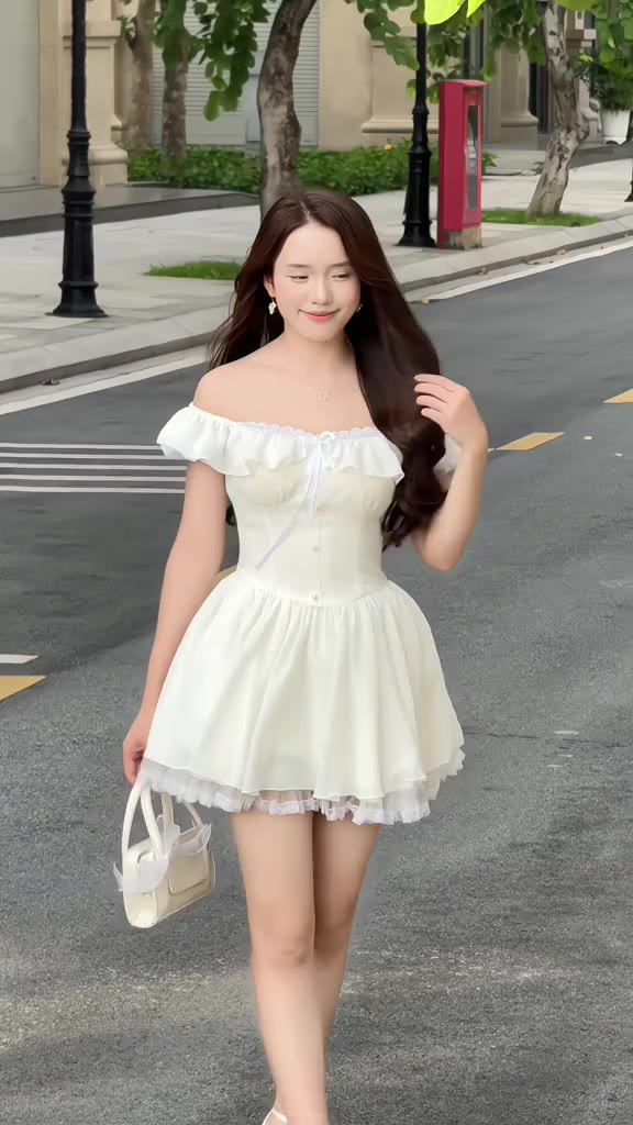 Váy Xòe Ngắn Tiểu Thư Tùng Phồng Phối Ren Baby Lolita HaLuuStore HH89 | BigBuy360 - bigbuy360.vn