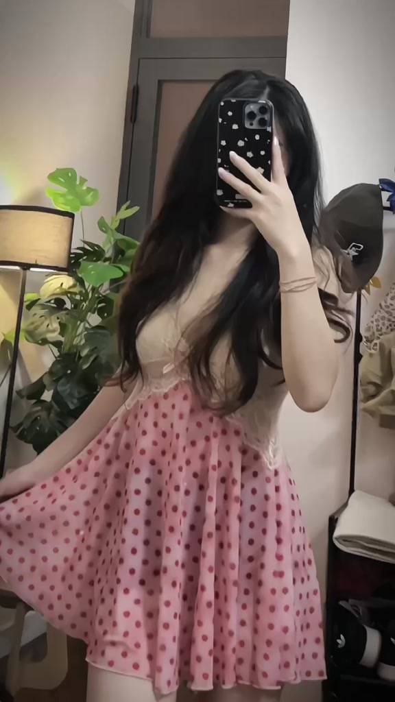 Váy Ngủ Ren - Đầm Ngủ Ren Xòe Họa Tiết Dễ Thương Mặc Nhà VN677 | BigBuy360 - bigbuy360.vn