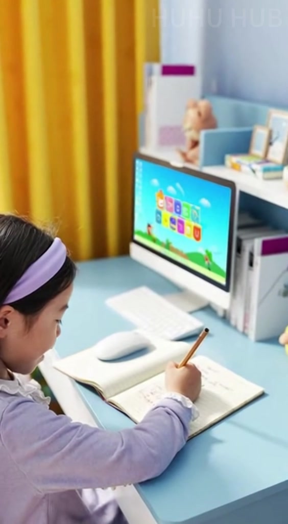 HUHU Bàn học trẻ em có ngăn kéo làm việc Bàn máy tính Bộ chống gù gỗ tự nhiên cao cách Bắc Âu | BigBuy360 - bigbuy360.vn