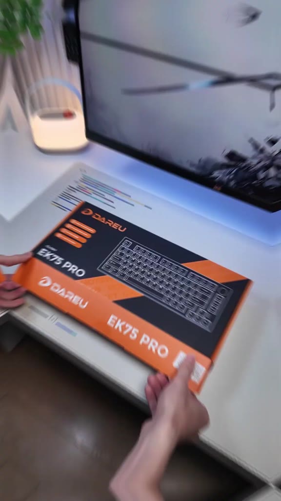 Bàn phím cơ DAREU EK75 PRO Cloudy Aqua (Triple Mode ,Hotswap, RGB,Keycaps Cherry profile) | BigBuy360 - bigbuy360.vn
