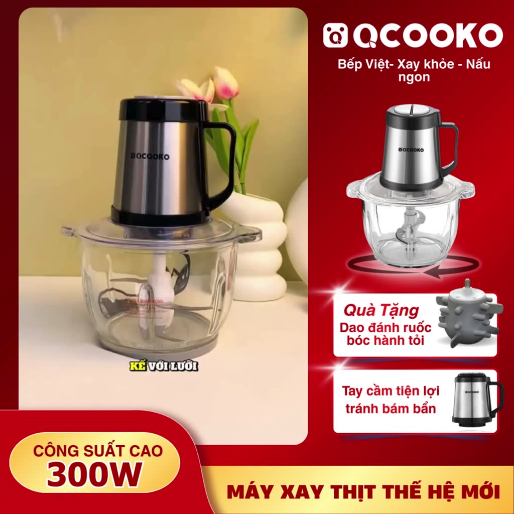 Máy Xay Thịt Đa Năng Bear QSJ -B02Q1 Gồm 4 Lưỡi Kép 2 L Xay Thịt Rau Củ Quả Tiện Lợi | BigBuy360 - bigbuy360.vn