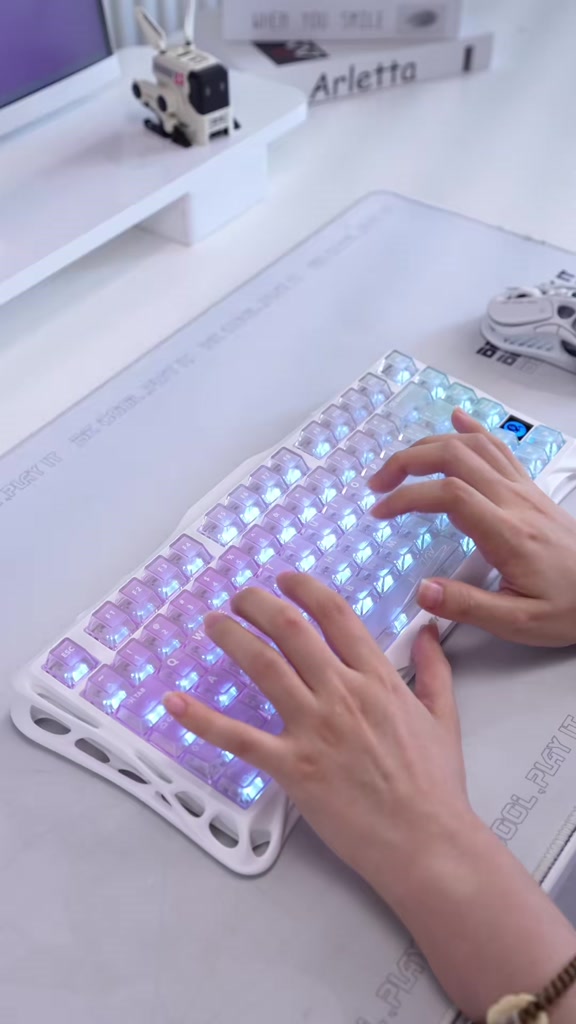 Bàn phím cơ Gaming Gravastar Mercury K1 Lite - 3 mode kết nối, Hot Swap, Linear Switch, Bảo hành 12 tháng | BigBuy360 - bigbuy360.vn