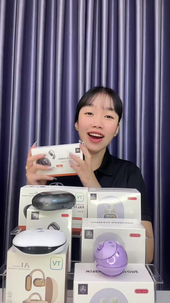 Tai Nghe Phiên Dịch Cao Cấp Bluetooth TV JM16 Màn hình cảm ứng LED Phiên Dịch AI Dịch Thông Minh âm thanh nổi HiFi | BigBuy360 - bigbuy360.vn