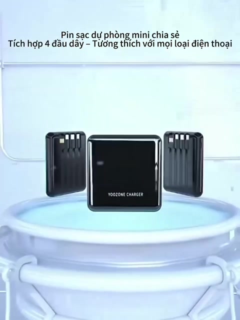 Sạc Dự Phòng 20000mAh SiamBoost,tích hợp 4 dây sạc nhanh,tương thích nhiều thiết bị,pin mini tiện lợi | BigBuy360 - bigbuy360.vn
