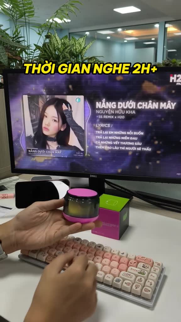 Loa Bluetooth mini siêu nhẹ S100 Smartcom - Loa cao cấp có đèn sáng, giá rẻ | BigBuy360 - bigbuy360.vn
