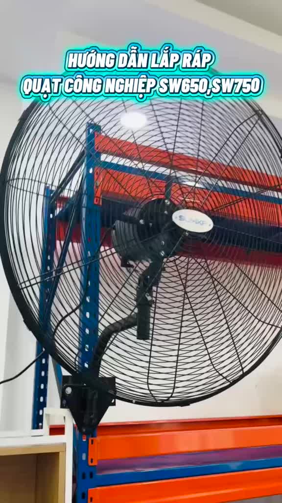 SUMIKA Quạt Treo Công Nghiệp SW750, Công Suất 180W, Lưu Lượng Gió 25.000 m³/h, 3 Tốc Độ | BigBuy360 - bigbuy360.vn