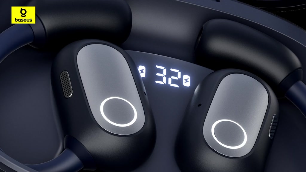 Tai Nghe Baseus Eli Fit Open-Ear & Đeo Cổ 2 TRONG 1 Màn Hình LED Giảm Trễ 0.06s Chống Nước IPX4 | BigBuy360 - bigbuy360.vn