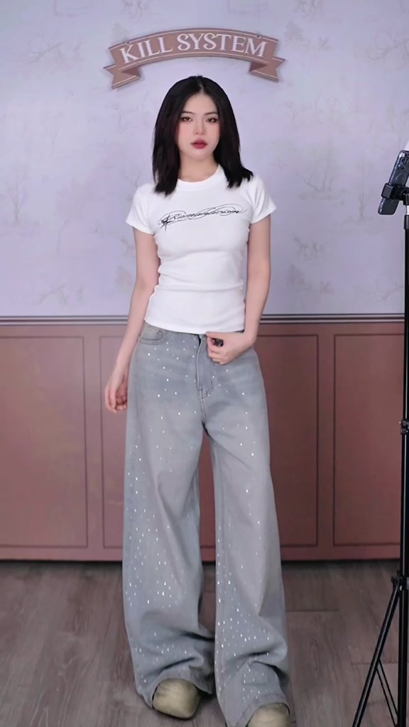 Áo thun babytee in chữ co giãn RM - 𝐊𝐈𝐋𝐋 𝐒𝐘𝐒𝐓𝐄𝐌 | BigBuy360 - bigbuy360.vn