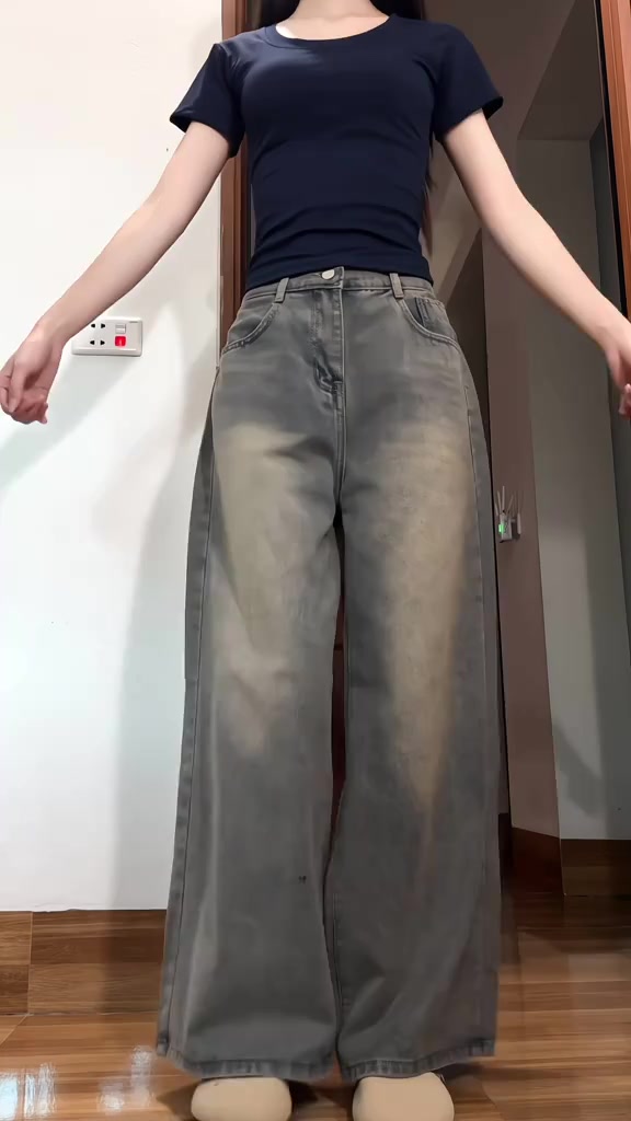 Quần Jeans  Suông Ống Rộng Đứng  MIAA Cạp Cao Màu RETRO , Quần Jeans Ống Suông Ver 1 nhiều màu tôn dáng form unisex | BigBuy360 - bigbuy360.vn