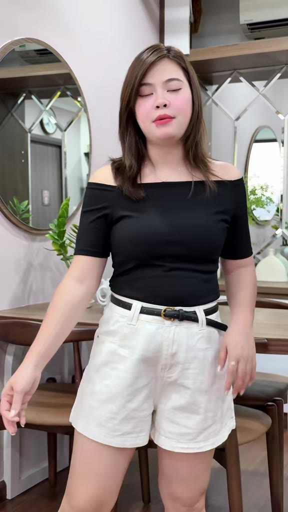 Quần Đùi Nữ Bigsize 40-85kg, Quần Short Jean Ngắn Cạp Cao Dáng Ngắn Màu Trắng Sữa MS10880 | BigBuy360 - bigbuy360.vn