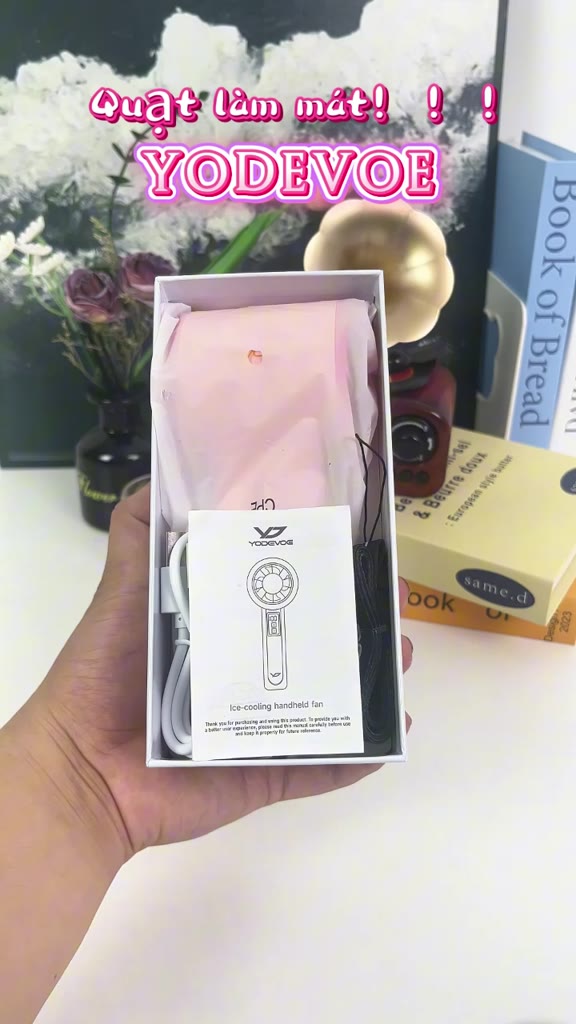 Yodevoe B02 Quạt Cầm Tay Gió 10m/s 100 Mức Điều Chỉnh Pin Dùng 9 Giờ Thiết Kế Nhỏ Gọn Phù Hợp Mọi Tình Huống 4000mAh 110 | BigBuy360 - bigbuy360.vn