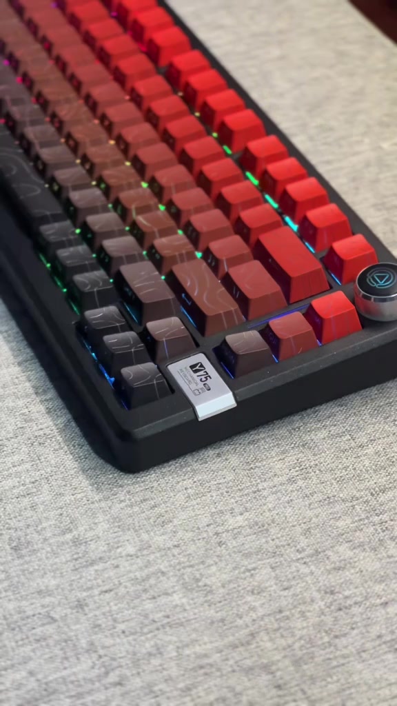 Case bàn phím cơ không dây khung YINDIAO Y75 PRO  - Led RGB - 3 mode kết nối - Hotswapable - APP - Mạch xuôi - Núm xoay | BigBuy360 - bigbuy360.vn