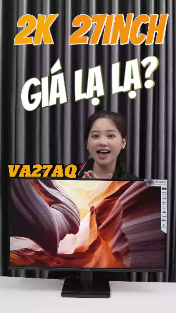 Màn Hình ASUS VA27AQ 27 inch 2K 75Hz 1ms IPS HDR10 | BigBuy360 - bigbuy360.vn