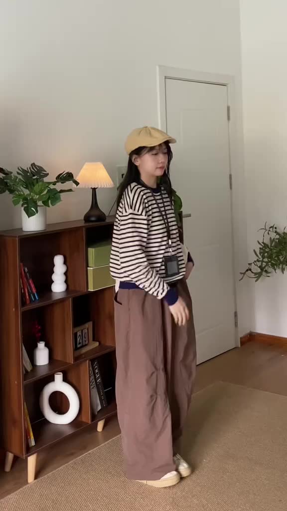 Quần Parachute Harem 𝑩𝒚𝒄𝒂𝒎𝒄𝒂𝒎 Dáng Thụng Vintage Quần Dài Dễ Vận Động Nhật Bản QTD003 | BigBuy360 - bigbuy360.vn