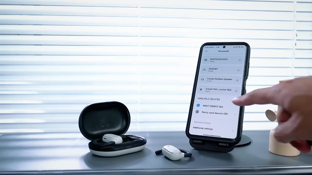 Tai Nghe Không Dây Havit OWSFIT 02A | Kiểu Dáng Open Ear | Mic ENC Bluetooth 5.4 | BigBuy360 - bigbuy360.vn