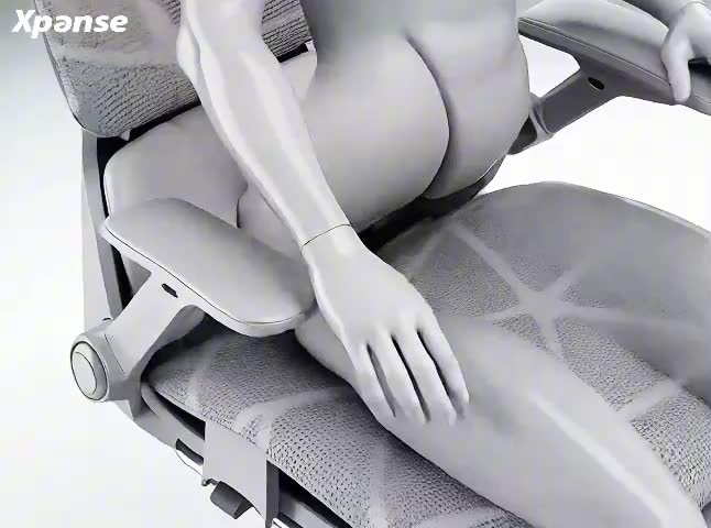 Ghế văn phòng công thái học Xpanse 905—Ghế lưng vải lưới , Đệm lưng 3 vùng động học, điều chỉnh độ cao tựa lưng | BigBuy360 - bigbuy360.vn