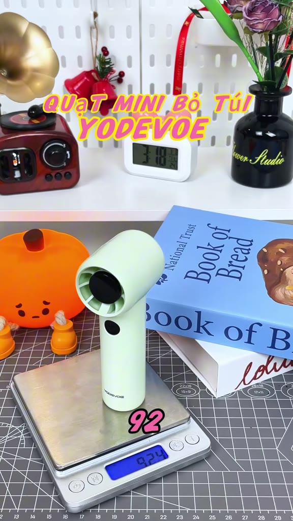 YODEVOE F013 Quạt cầm tay mini 199 Điều chỉnh có màn hình kỹ thuật số LED Bền bỉ 1500 mAh Quạt Tích Điện | BigBuy360 - bigbuy360.vn