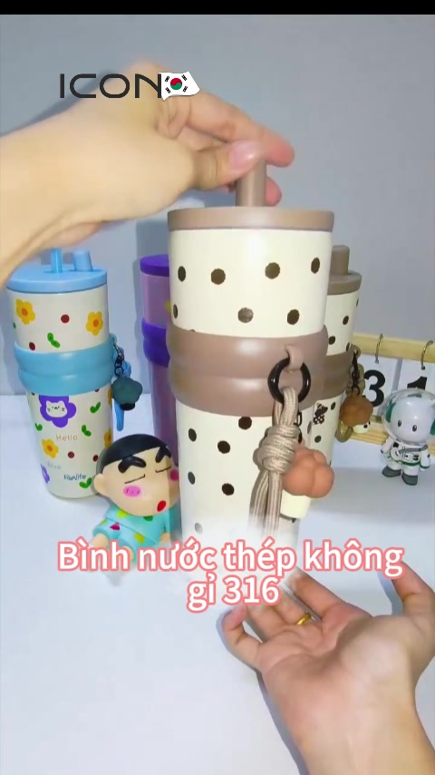 Ly Giữ Nhiệt ICON 710ml | Inox 316 Lót Gốm, Giữ Nhiệt 24H, Ống Hút & Dây Treo, Thiết Kế Văn Phòng & Du Lịch | BigBuy360 - bigbuy360.vn
